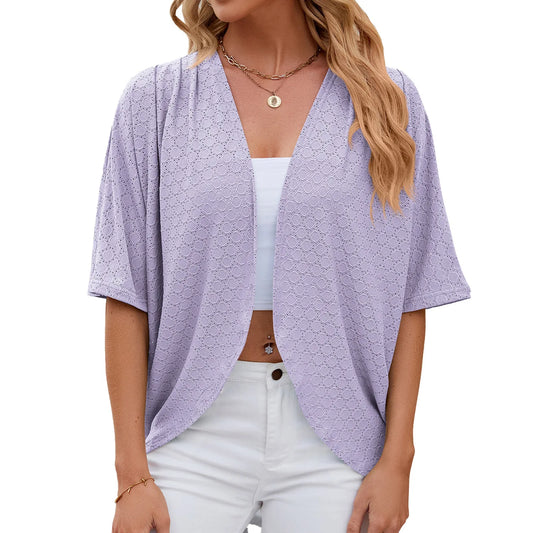 Blusa Ligera "Navy Breeze": Textura y Caída Fluida