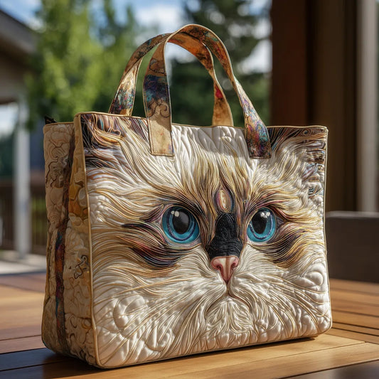 Pilar | Bolso de Gato Blanco Hecho a Mano