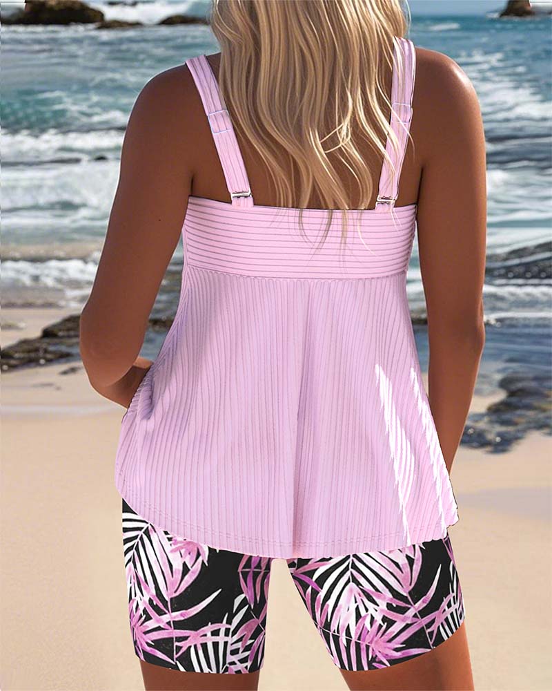Luna | Conjunto de tankini colorido