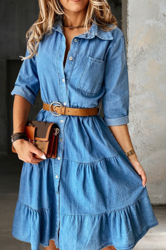 Julia | Vestido vaquero casual elegante
