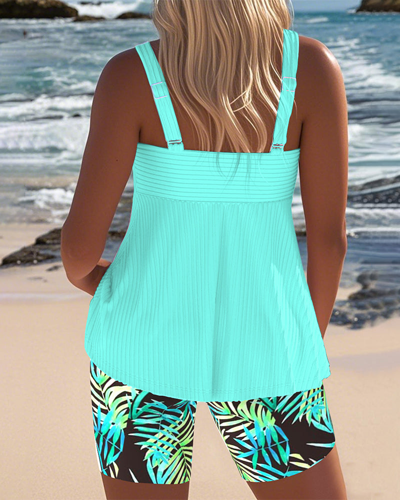 Luna | Conjunto de tankini colorido