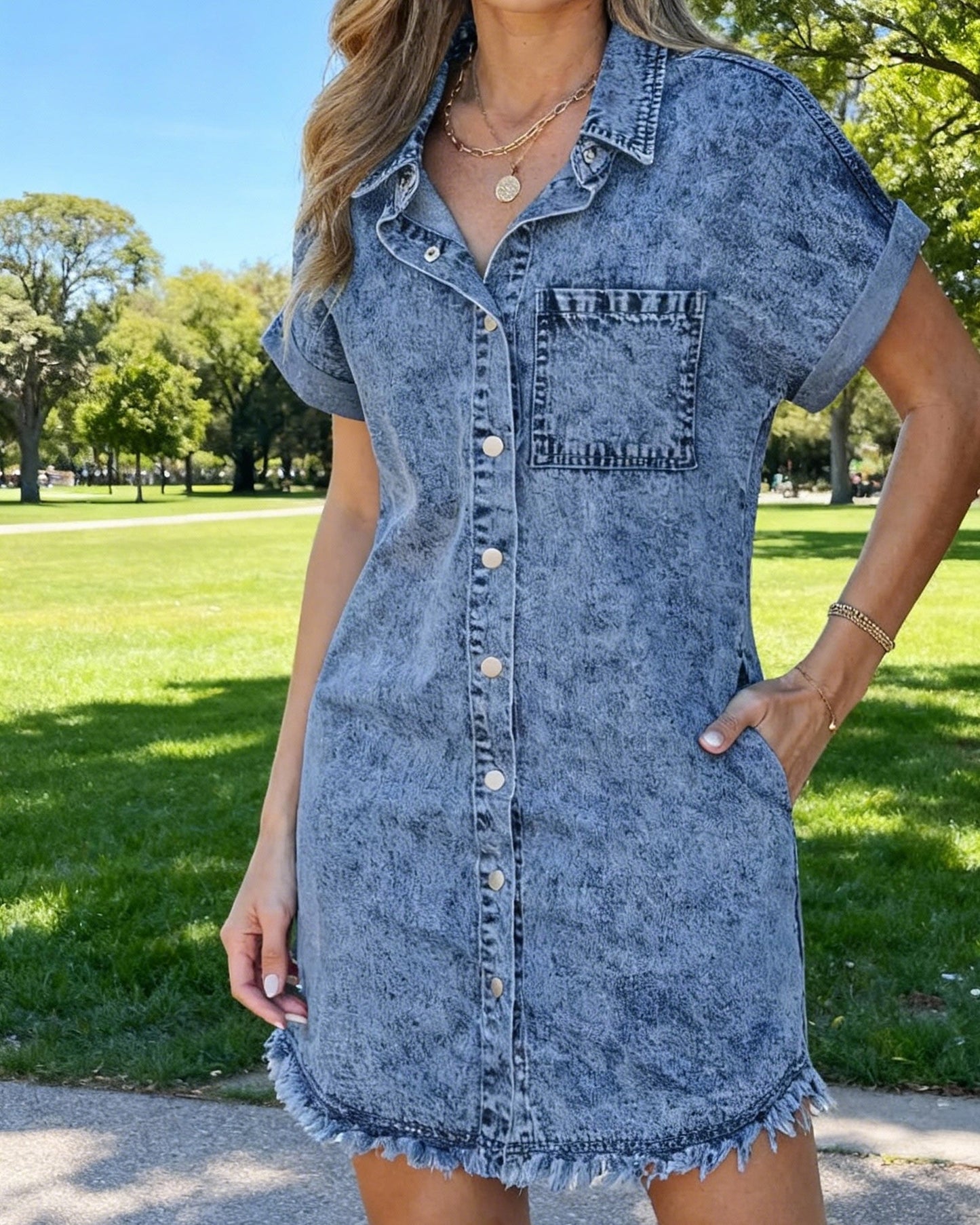 Isabel | Vestido camisero vaquero