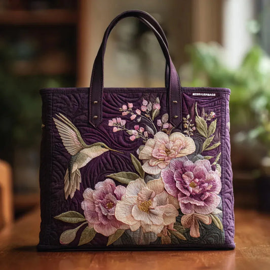 Mercedes | Bolso morado forrado hecho a mano