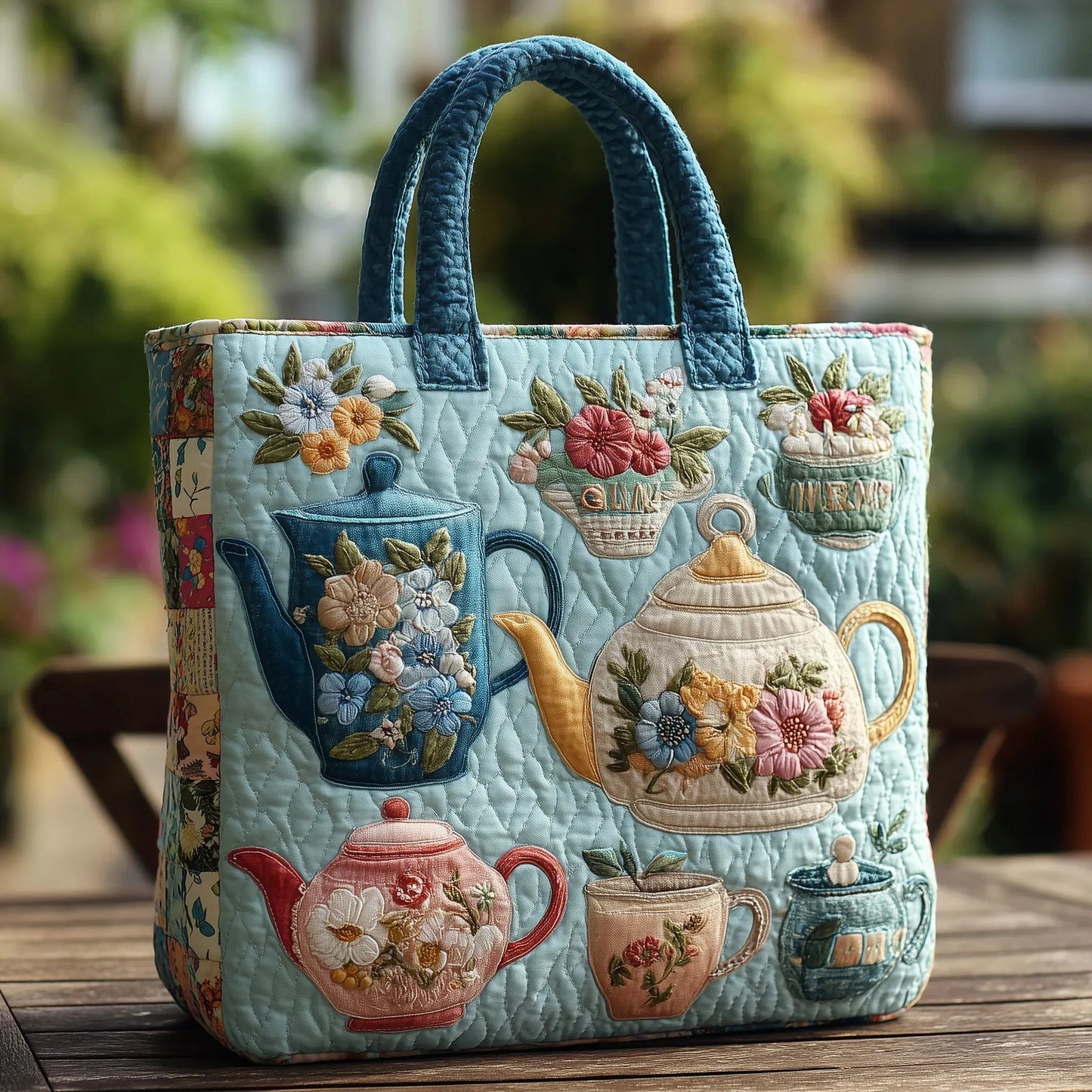 Diana | Bolso tote floral acolchado