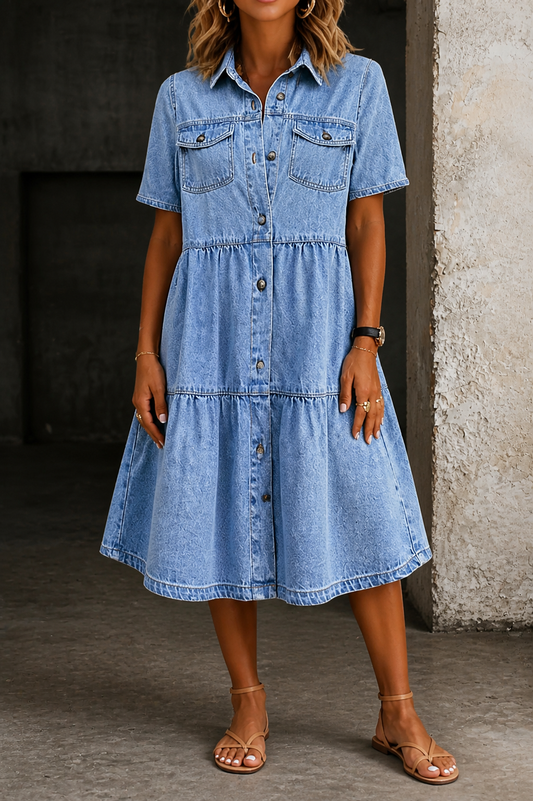 Juliana | Vestido vaquero casual elegante