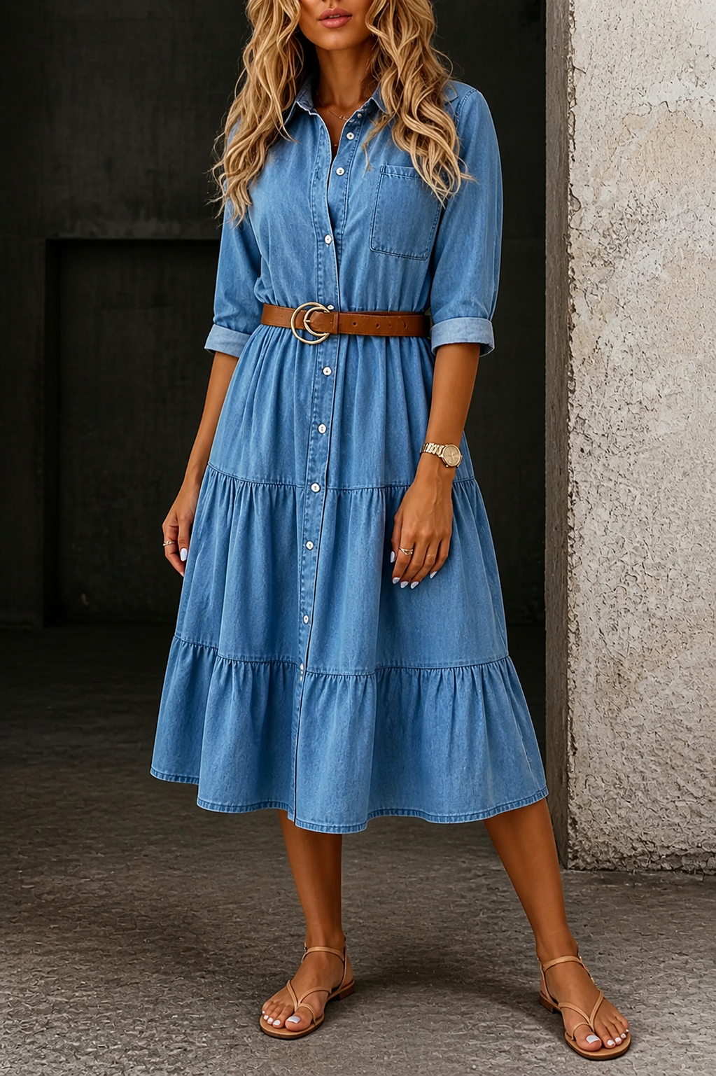 Julia | Vestido vaquero casual elegante