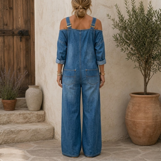 Sofía - Denim vaquero con hombros al aire