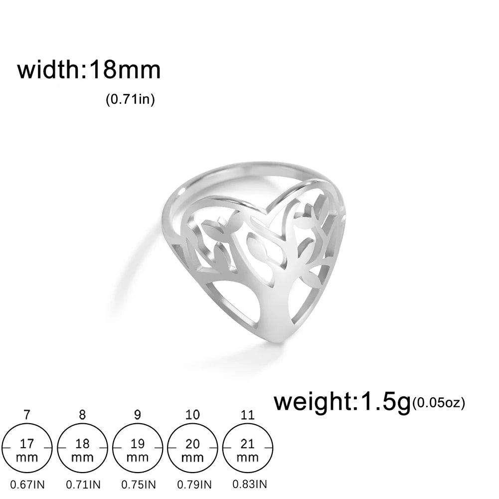 Anillo de la suerte del Árbol de la vida