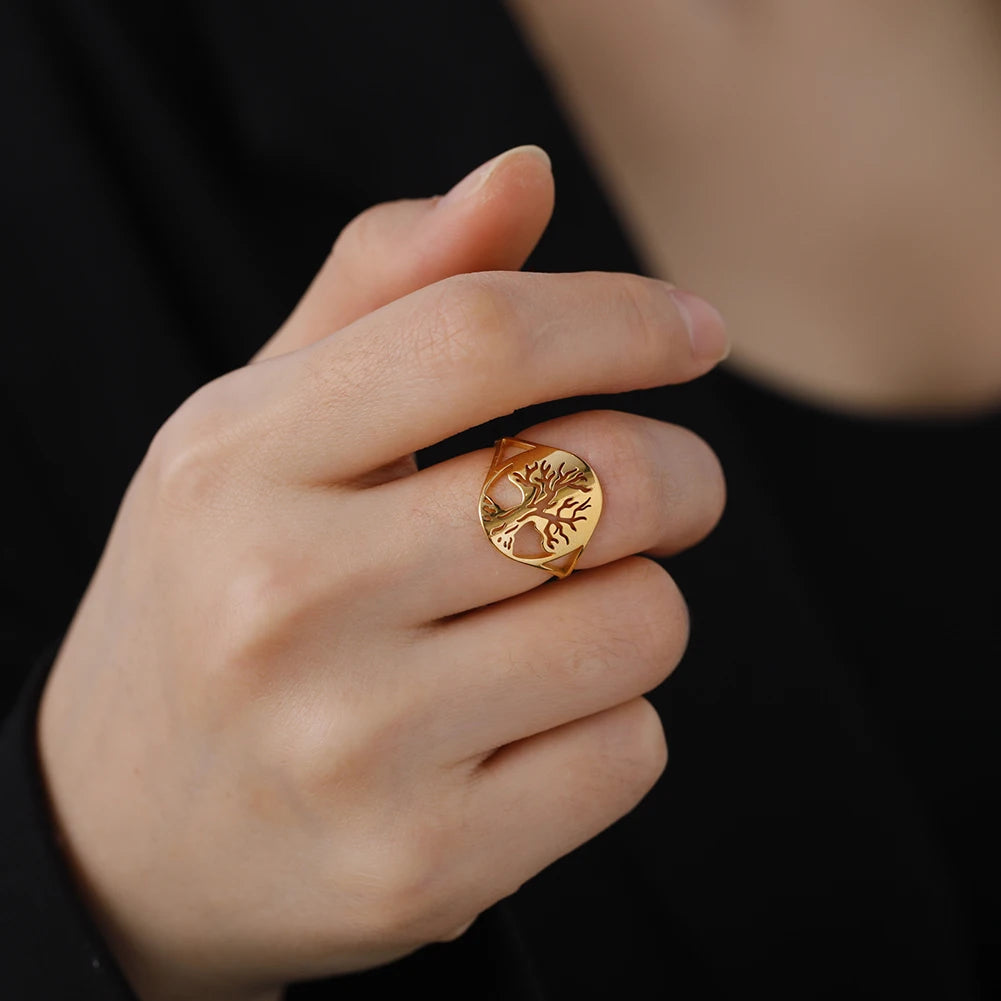 Anillo de la suerte del Árbol de la vida