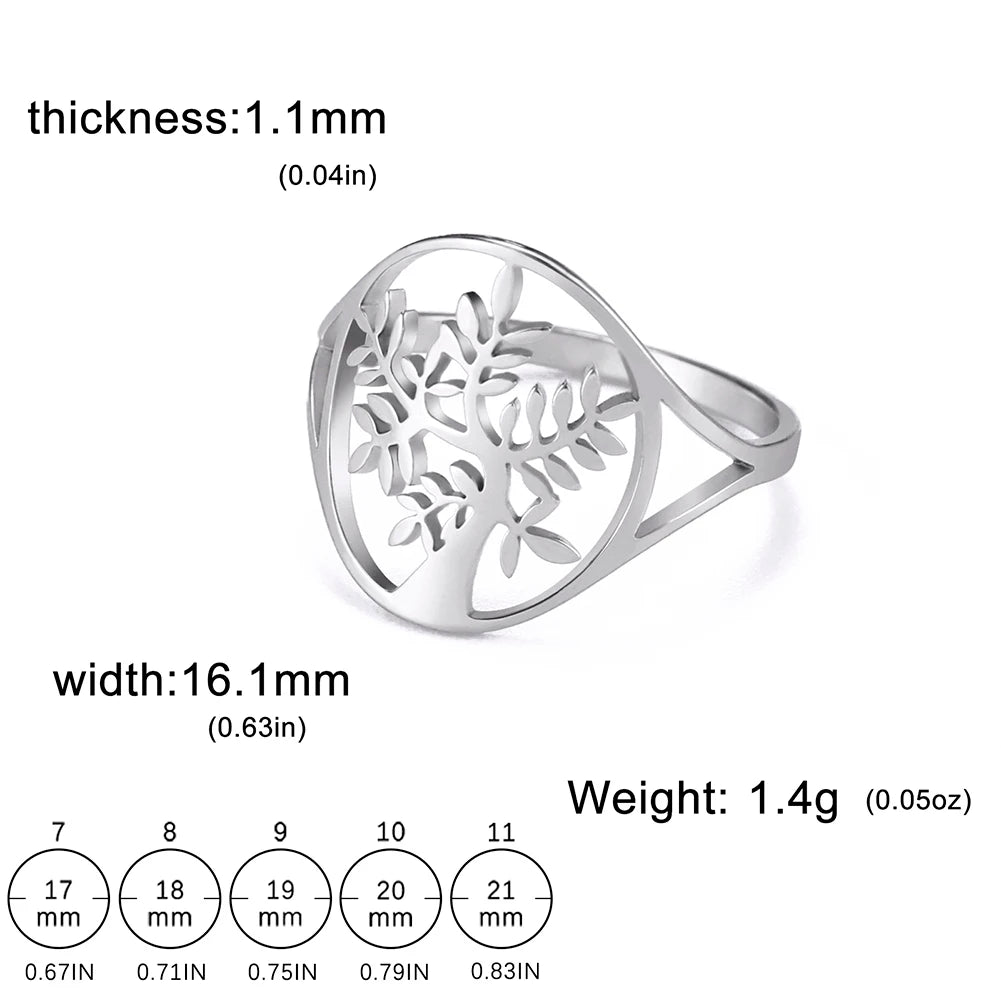 Anillo de la suerte del Árbol de la vida