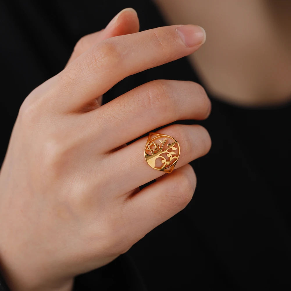 Anillo de la suerte del Árbol de la vida