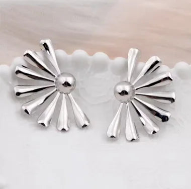 Pendientes Colgantes de Discos Esculturales