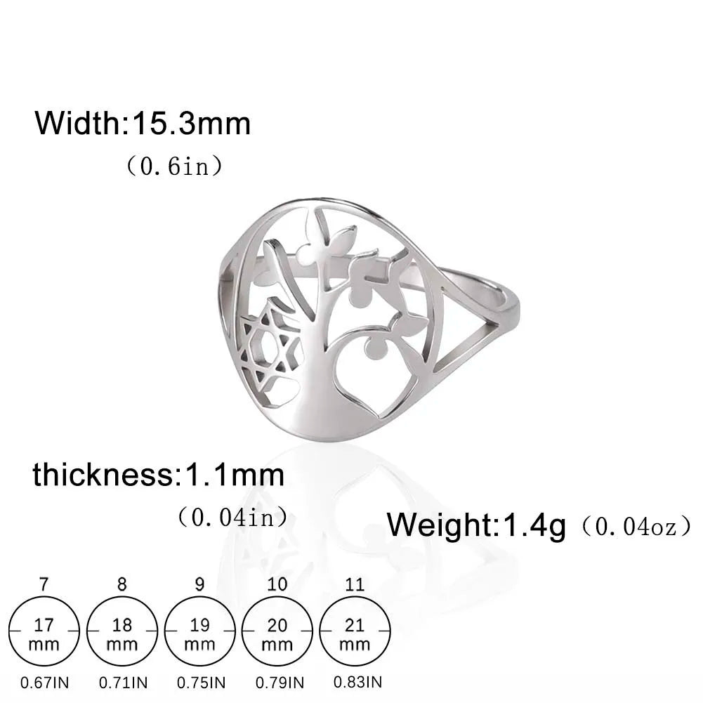 Anillo de la suerte del Árbol de la vida