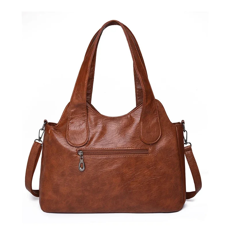 Bolso Satchel "Heritage": Elegancia en Cuero Sintético y Funcionalidad