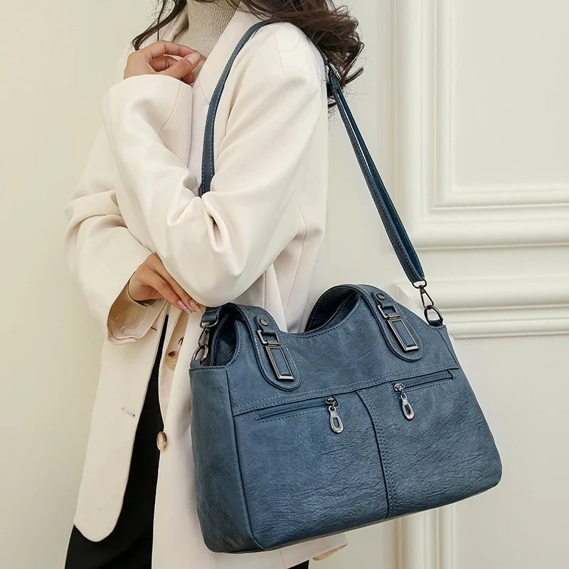 Bolso Satchel "Heritage": Elegancia en Cuero Sintético y Funcionalidad
