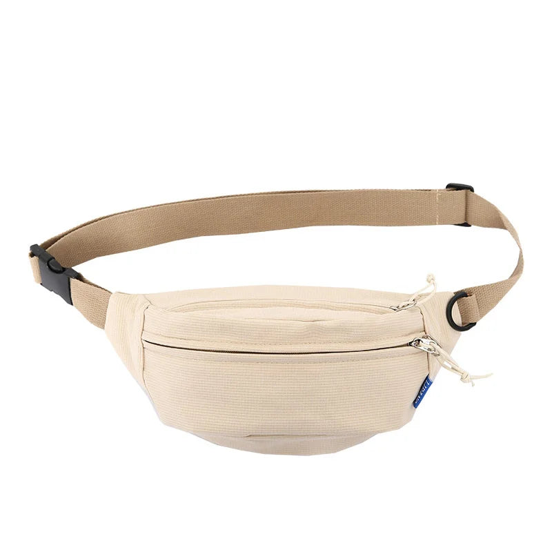 Urban Flex: Riñonera Deportiva de Textura Cuadriculada