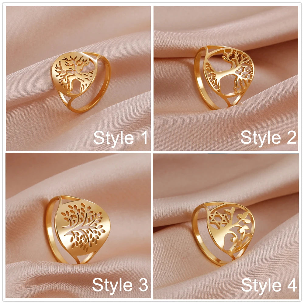Anillo de la suerte del Árbol de la vida