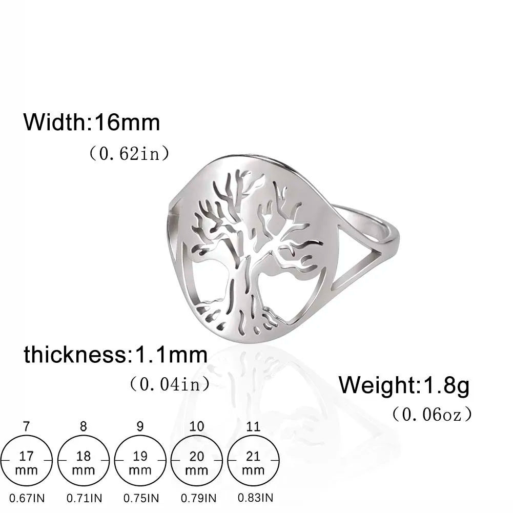 Anillo de la suerte del Árbol de la vida