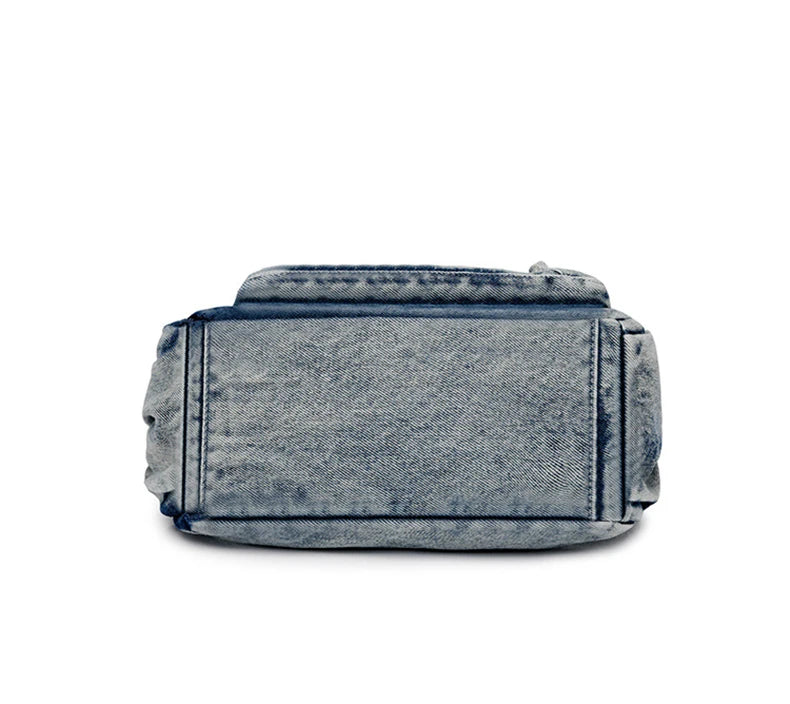Bolso Bandolera "Vintage Denim": Estilo Urbano y Multi-Compartimento