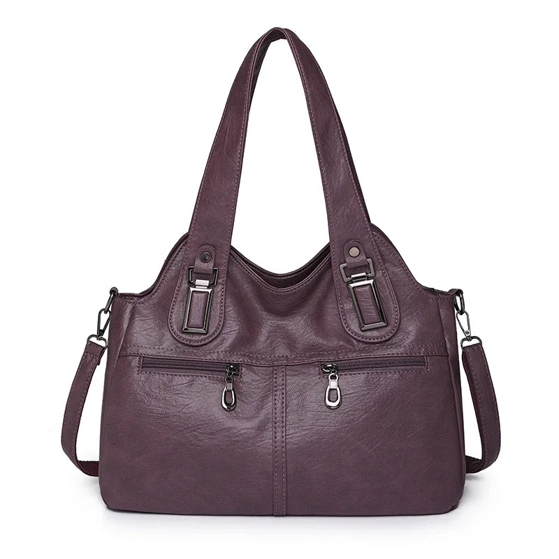 Bolso Satchel "Heritage": Elegancia en Cuero Sintético y Funcionalidad
