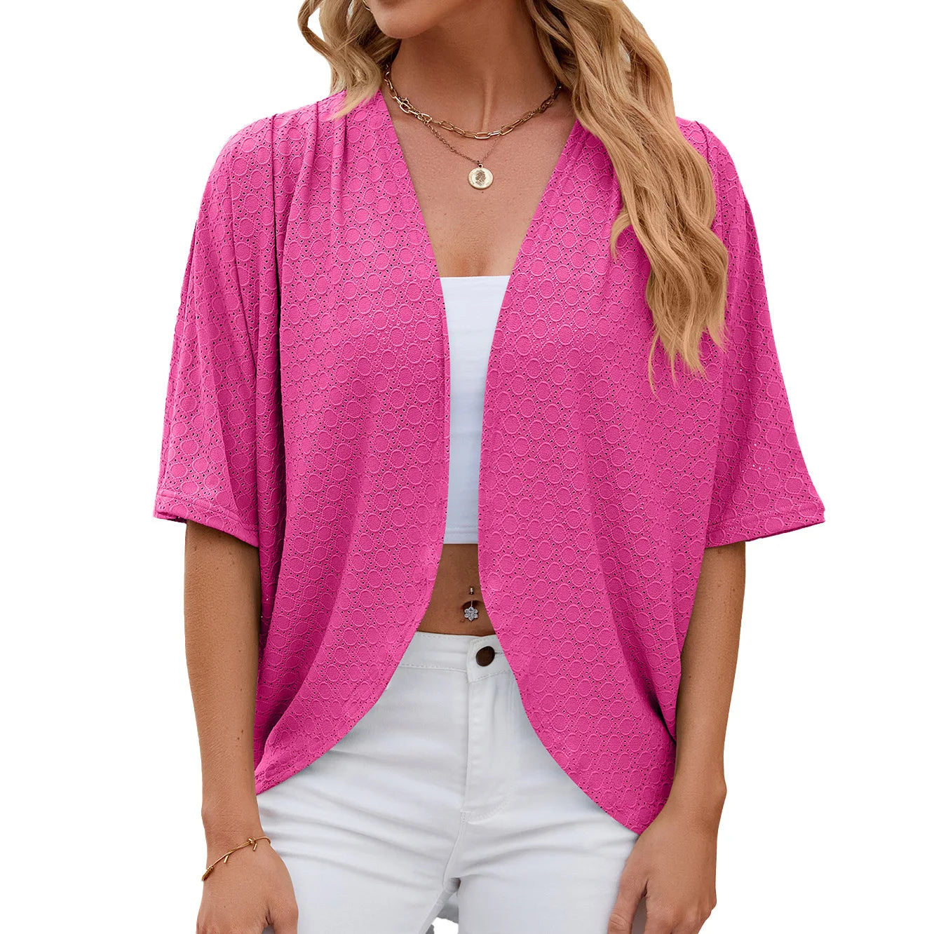 Blusa Ligera "Navy Breeze": Textura y Caída Fluida