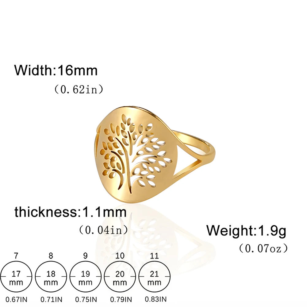 Anillo de la suerte del Árbol de la vida