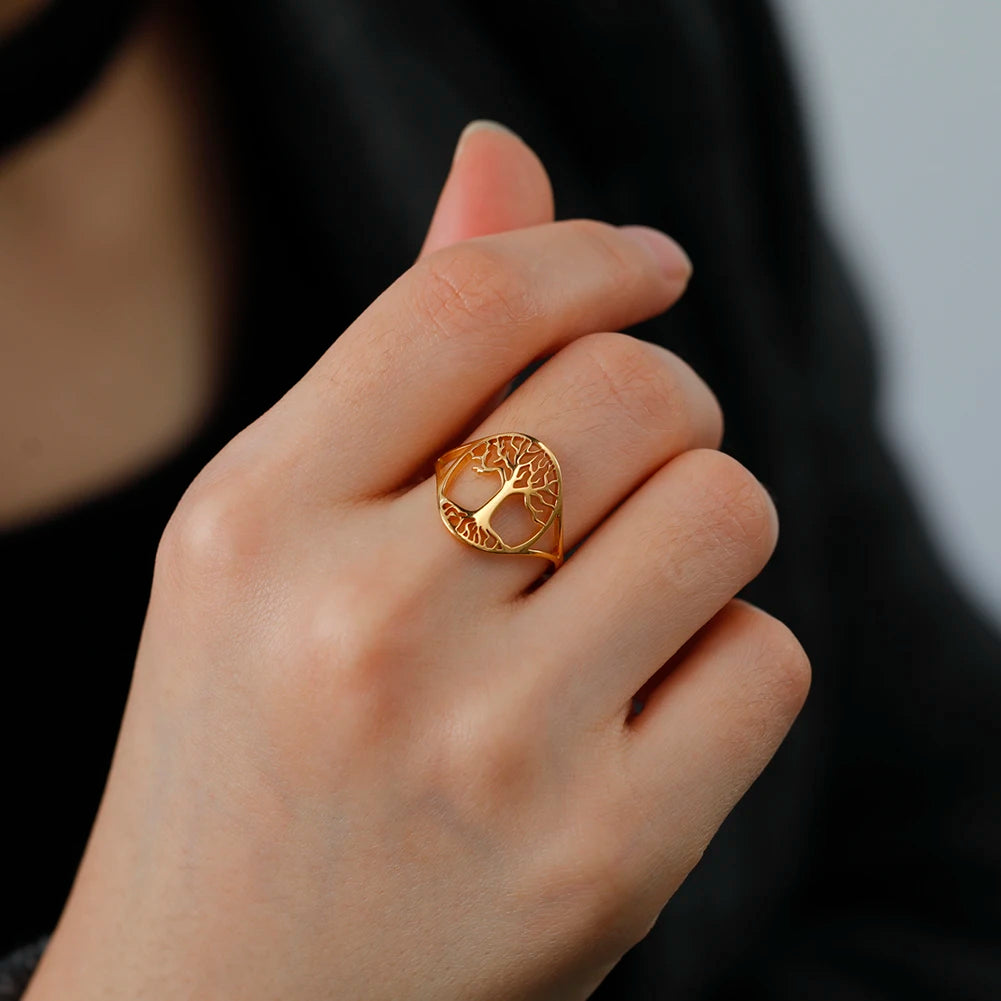 Anillo de la suerte del Árbol de la vida