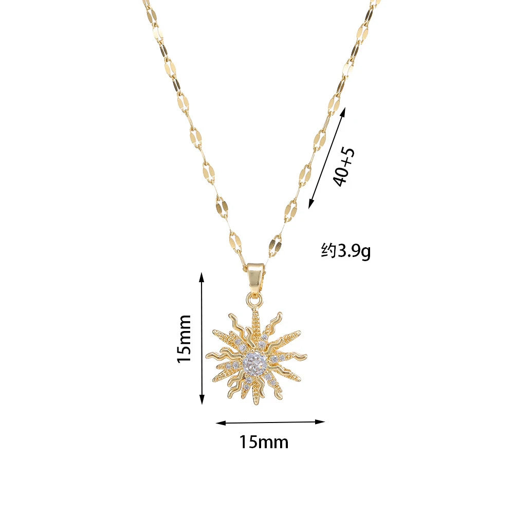 Collar Sol Celestial Gold: Un Toque de Brillo Diario