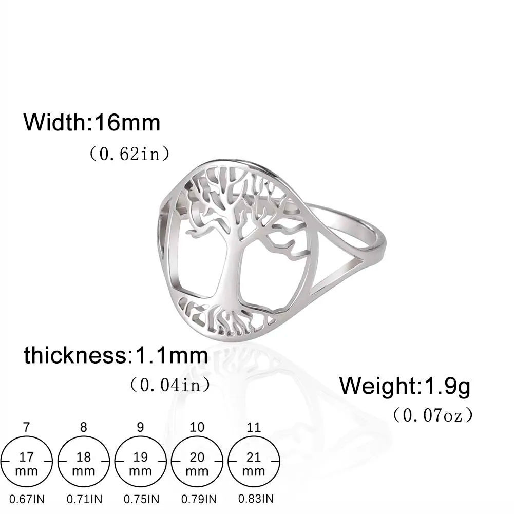 Anillo de la suerte del Árbol de la vida