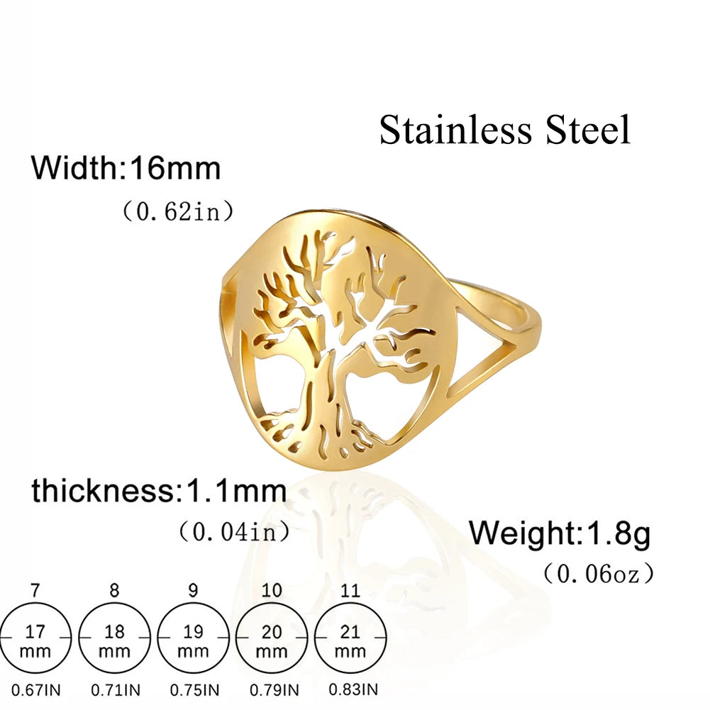 Anillo de la suerte del Árbol de la vida