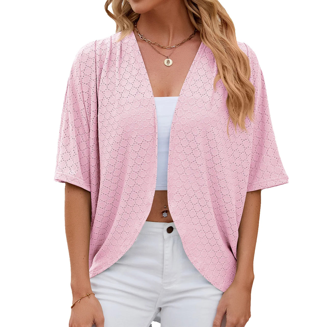 Blusa Ligera "Navy Breeze": Textura y Caída Fluida