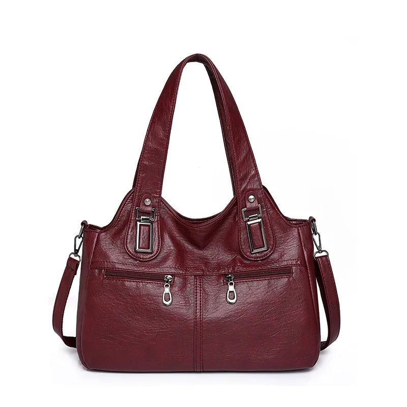 Bolso Satchel "Heritage": Elegancia en Cuero Sintético y Funcionalidad
