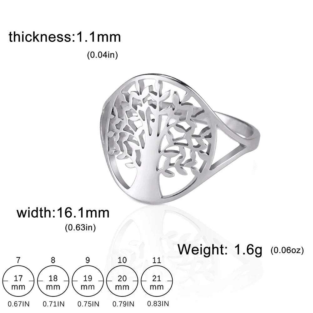 Anillo de la suerte del Árbol de la vida