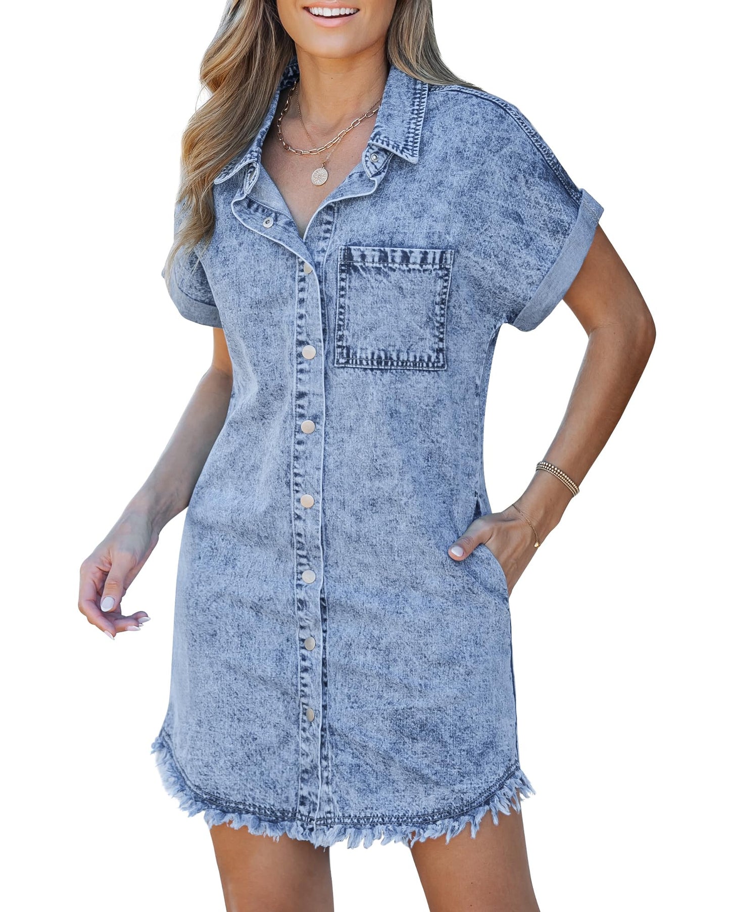 Isabel | Vestido camisero vaquero