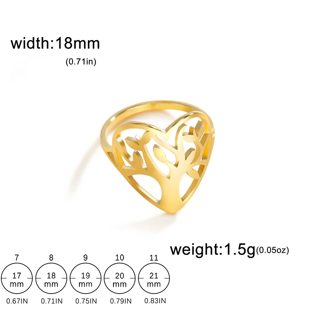Anillo de la suerte del Árbol de la vida