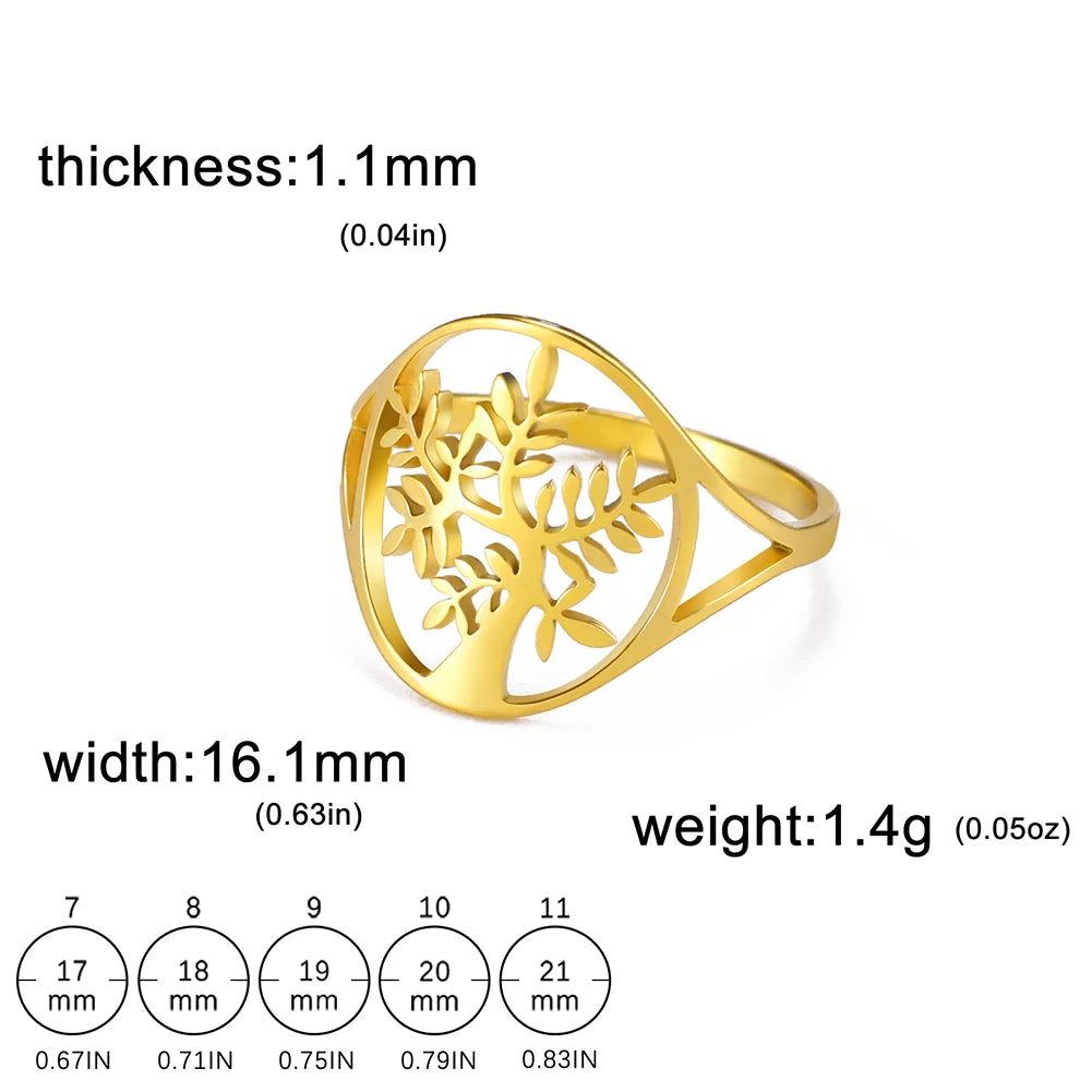 Anillo de la suerte del Árbol de la vida