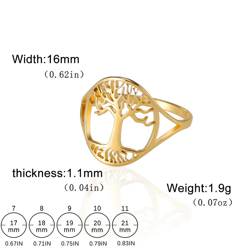 Anillo de la suerte del Árbol de la vida