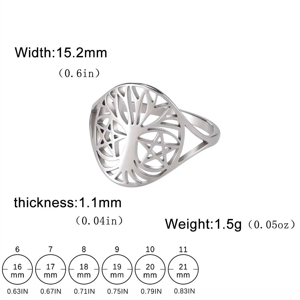 Anillo de la suerte del Árbol de la vida