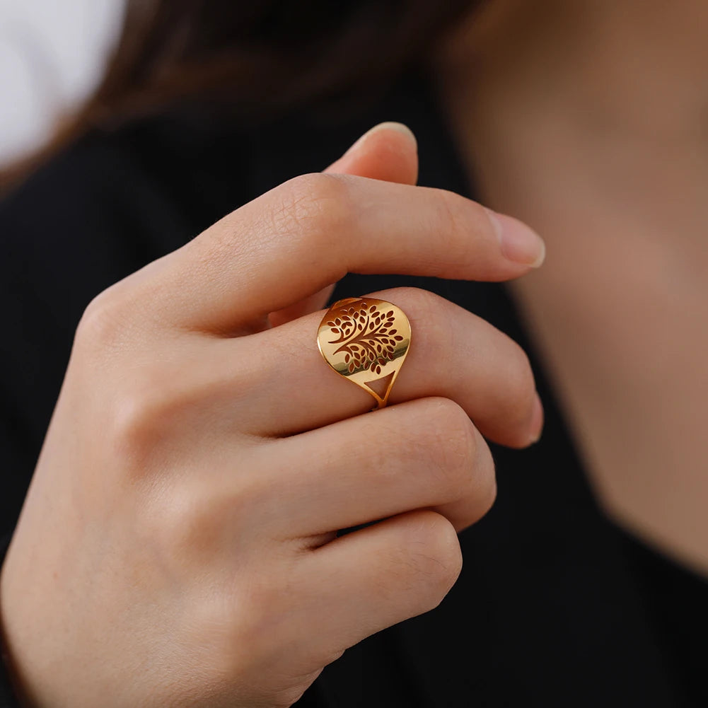 Anillo de la suerte del Árbol de la vida