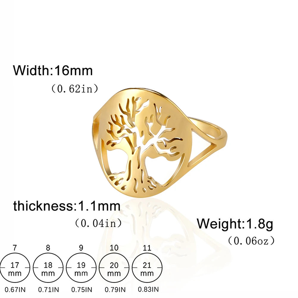 Anillo de la suerte del Árbol de la vida