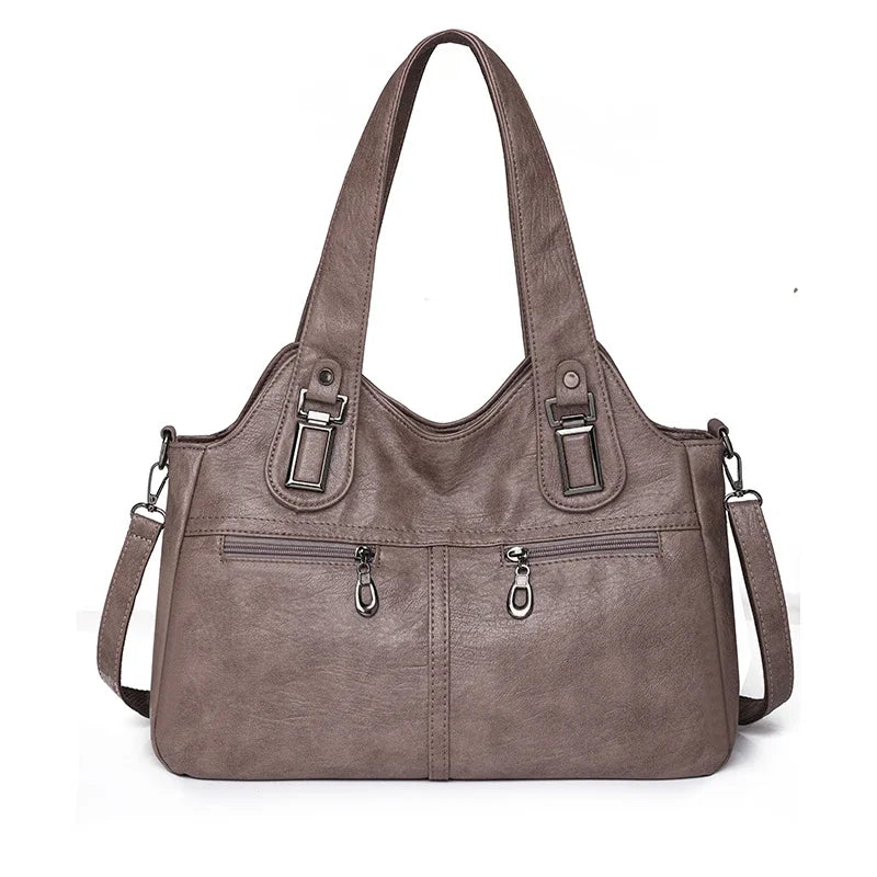 Bolso Satchel "Heritage": Elegancia en Cuero Sintético y Funcionalidad
