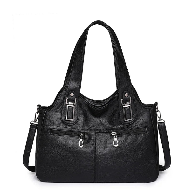 Bolso Satchel "Heritage": Elegancia en Cuero Sintético y Funcionalidad
