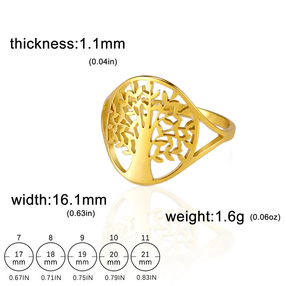 Anillo de la suerte del Árbol de la vida