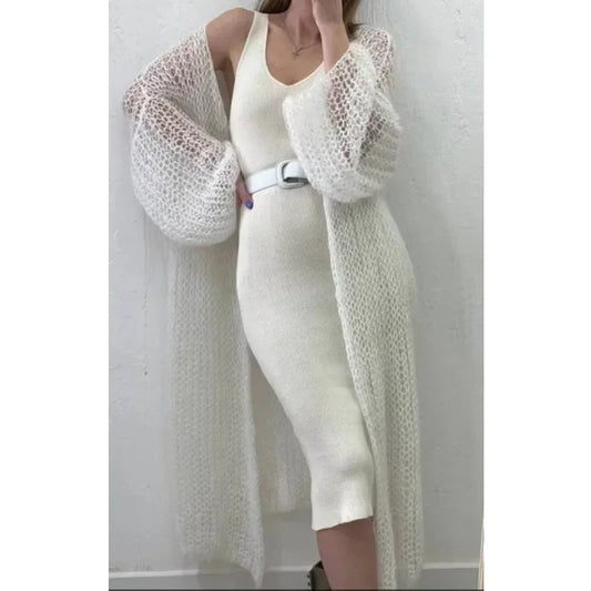 Blusa "Nube de Punto": Kimono Calado de Estilo Boho