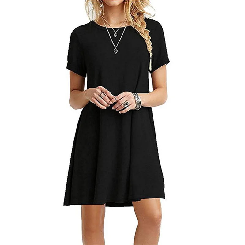 Vestido "Urban Comfort": Vestido de Punto Estilo Camiseta con Corte en A