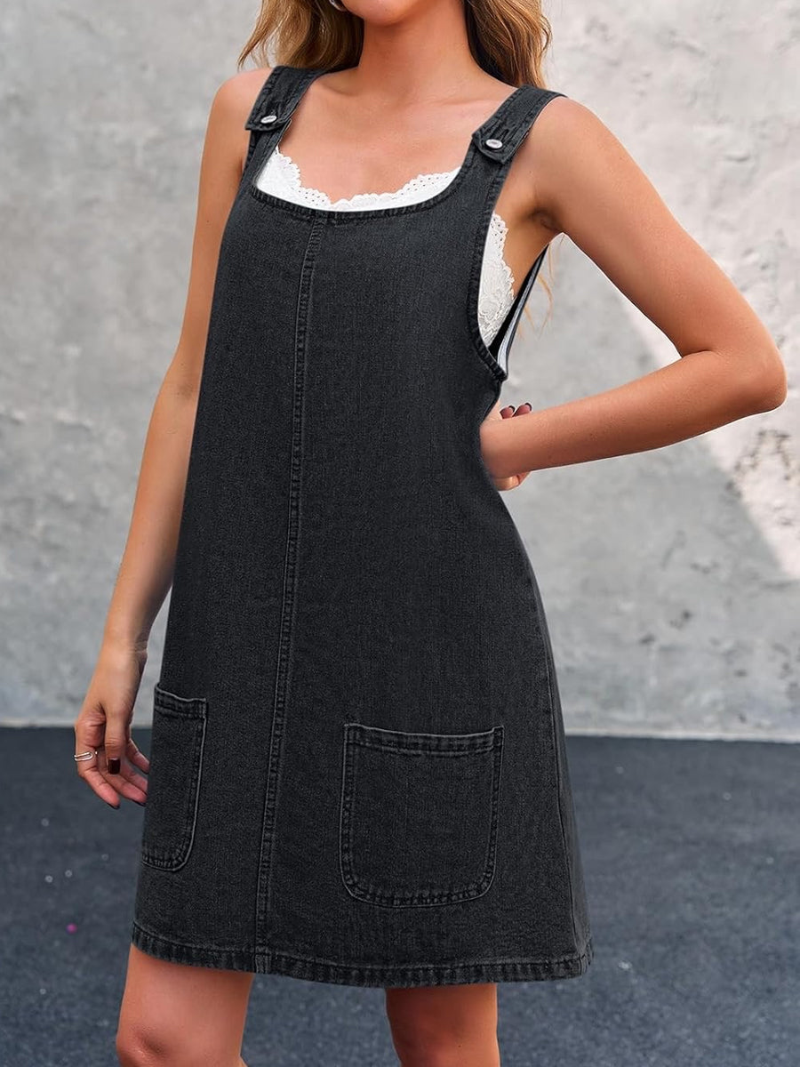 Sheila | Vestido vaquero tipo peto casual